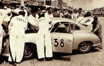 Hans Herrmann i Erwin Bauer - Porsche 356 1500 Super.